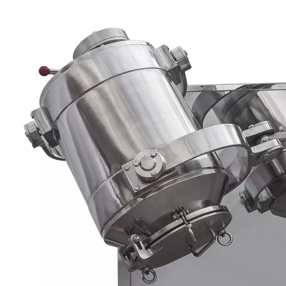3D Shaker Mixer 100L Powder Particle Blending Machine Turbula-Style Food Mixing