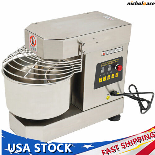 10L 2-Speed Commercial Food Mixer Electric Dough Mixer Pizza Bakery Mixer 750W