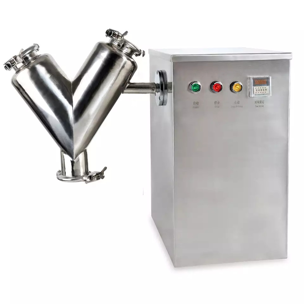 14L Powder Mixing Machine Particle Blending V-Shape Equipment Food Blender Mixer