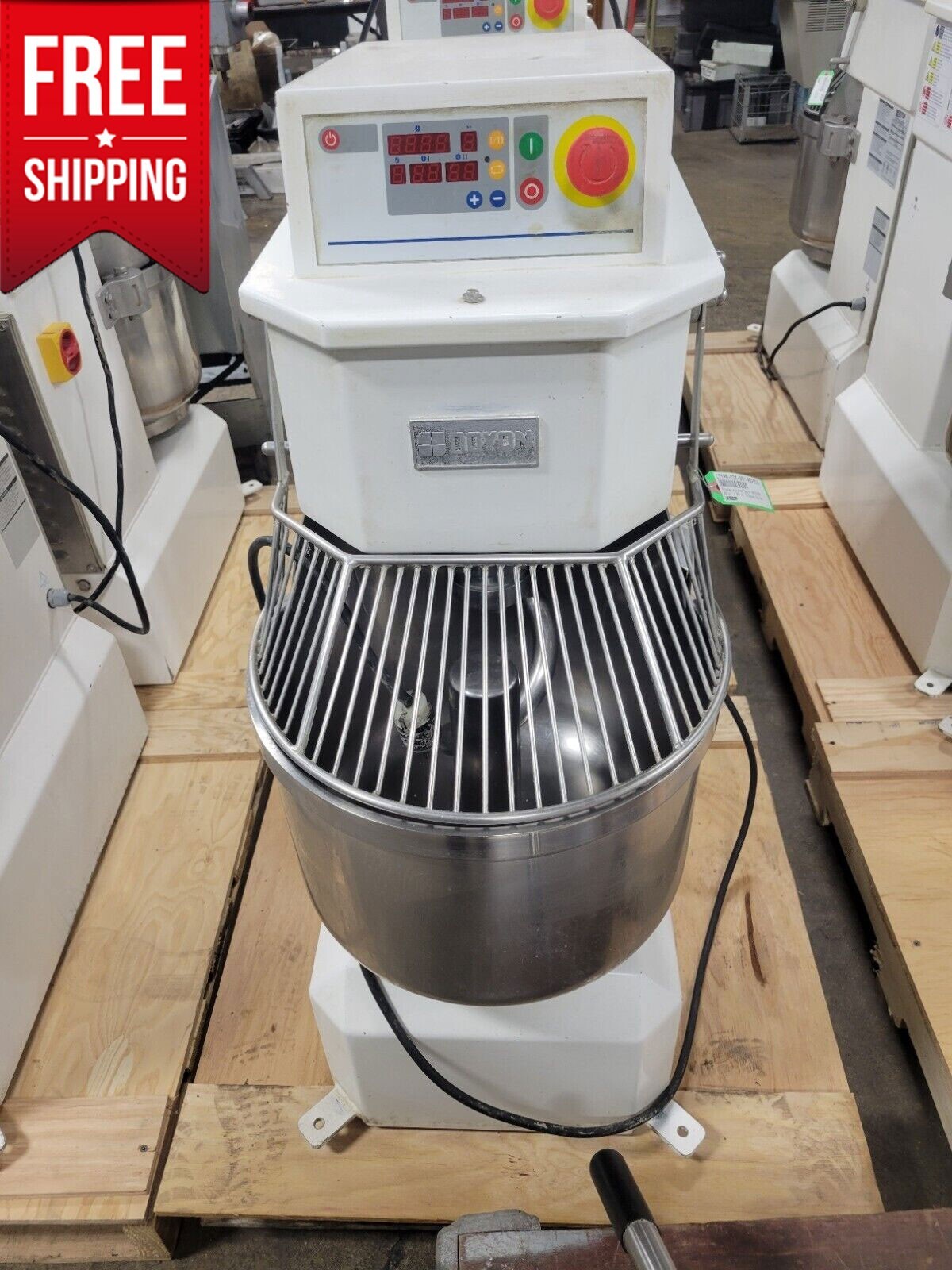 Used Doyon AEF015SP Commercial 30 Qt Spiral Dough Mixer, 208-240 Volts, 1 Phase