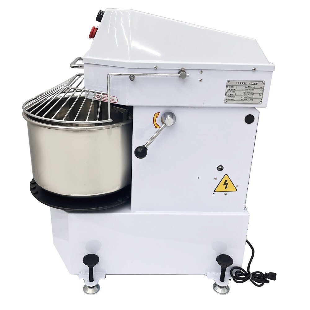 110V 20L Food Mixer Machine Dual Rotating Dough Kneader Spiral Mixer156RPM