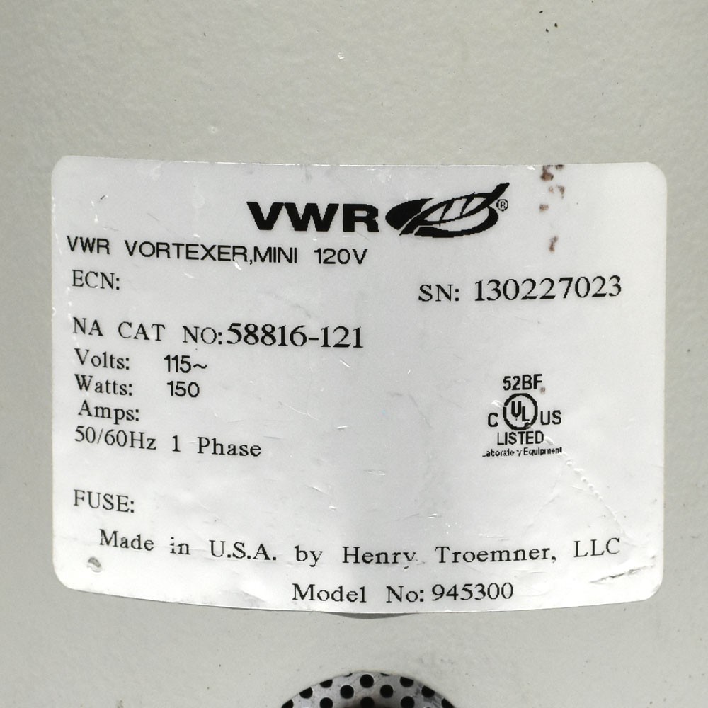 (Lot of 2) VWR 58816-121 Mini Variable Speed Bench Top Vortexer 100-3200 RPM
