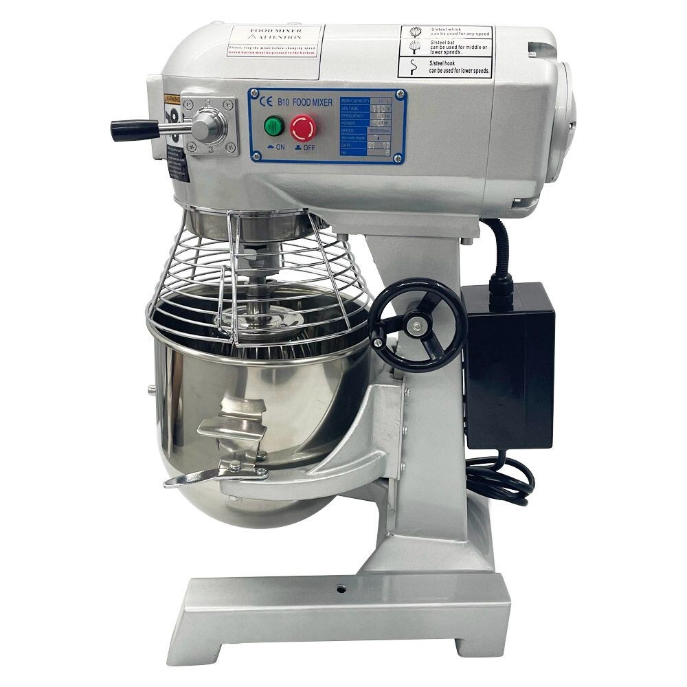 Commercial Food Mixer 3.3GAL/15L Dough Kneading Machine Stainless Steel 110V