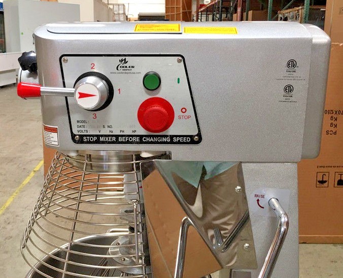 NEW 30 Quart Mixer Machine 3 Speed Commercial Bakery Kitchen Equipment NSF ETL