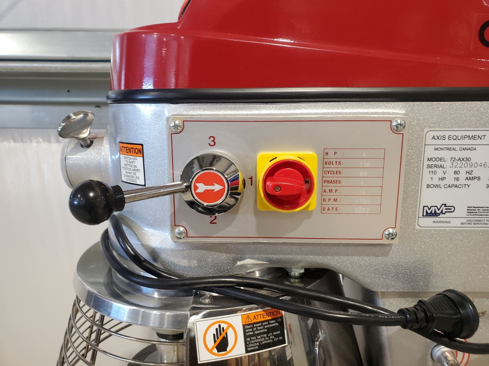 Axis 72 – AX30 Dough Mixer 2022 Good Condition AX-M30