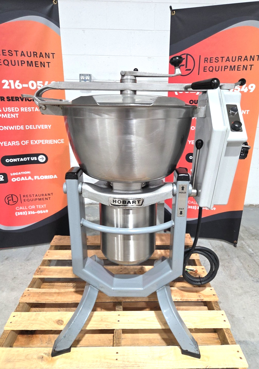 LATE MODEL HOBART HCM 450 45QT VCM w/ Blades, and MORE – 5 HP 200V – Watch Video