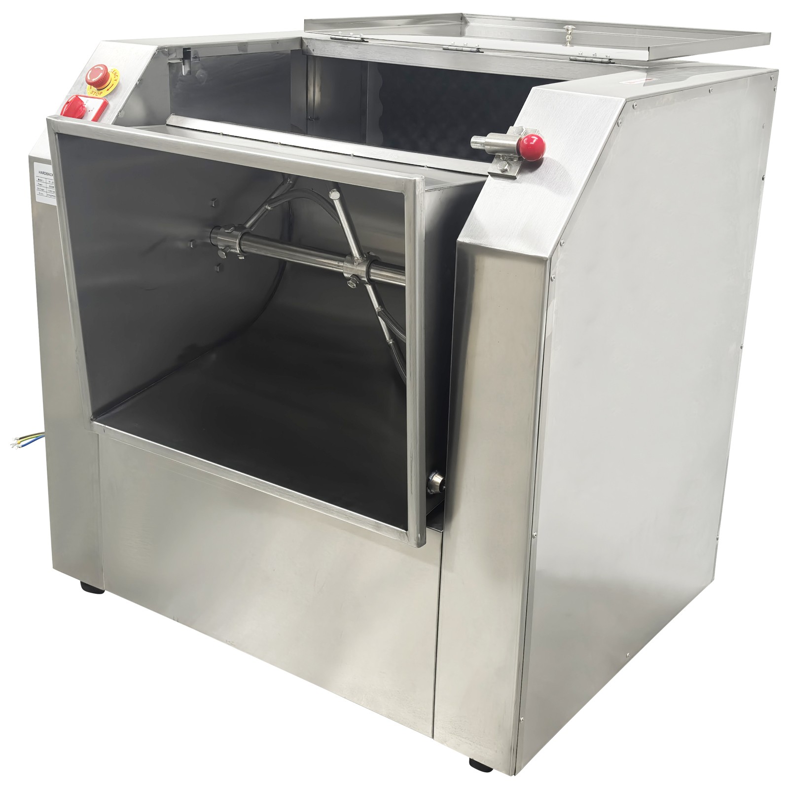 Upgraded! 50KG Commercial Dough Mixer 110V Food Mixer Flour Mixer 90° Tilt Bowl