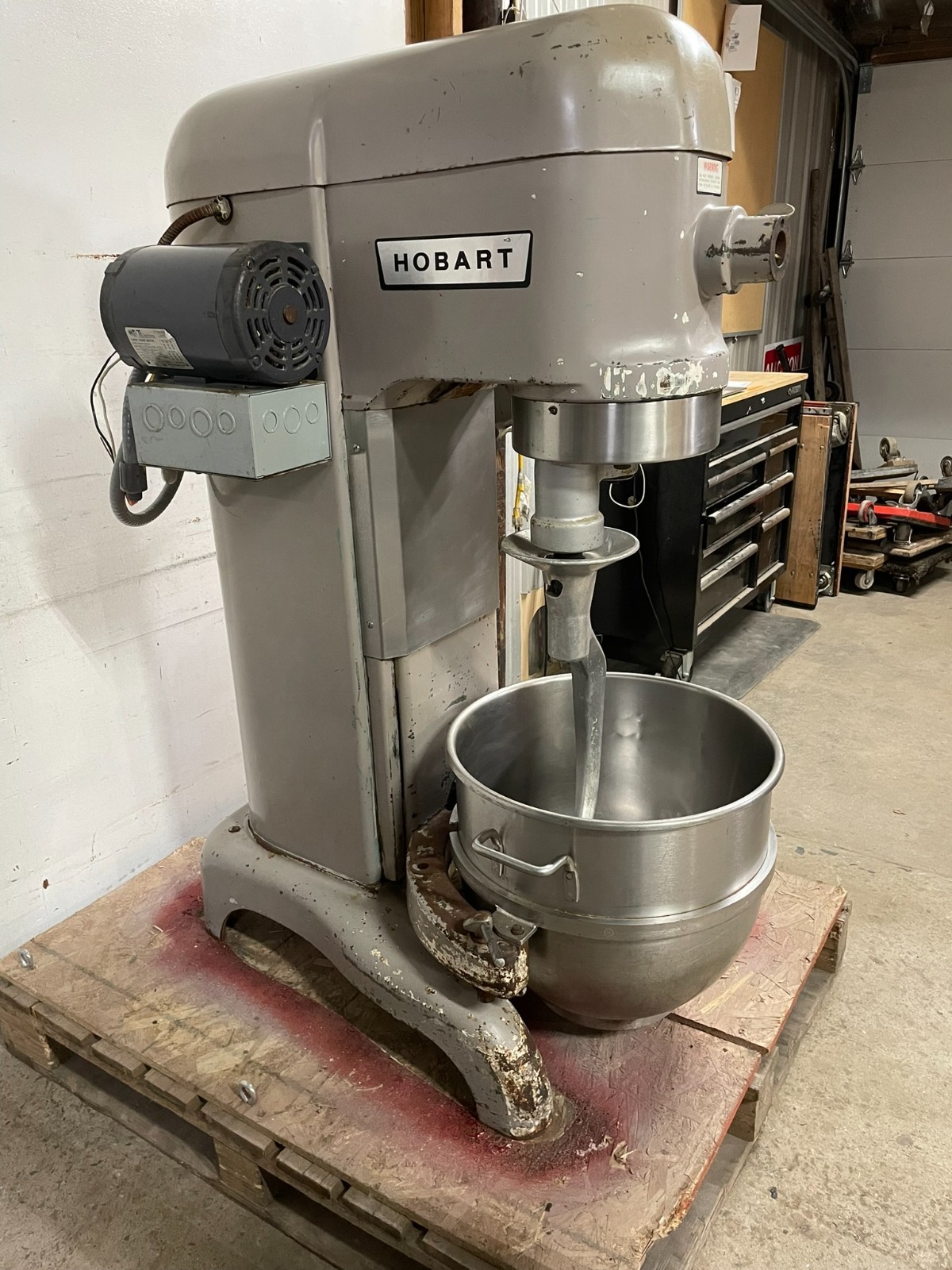 Hobart H600 60 Quart Mixer With Single Phase Converter