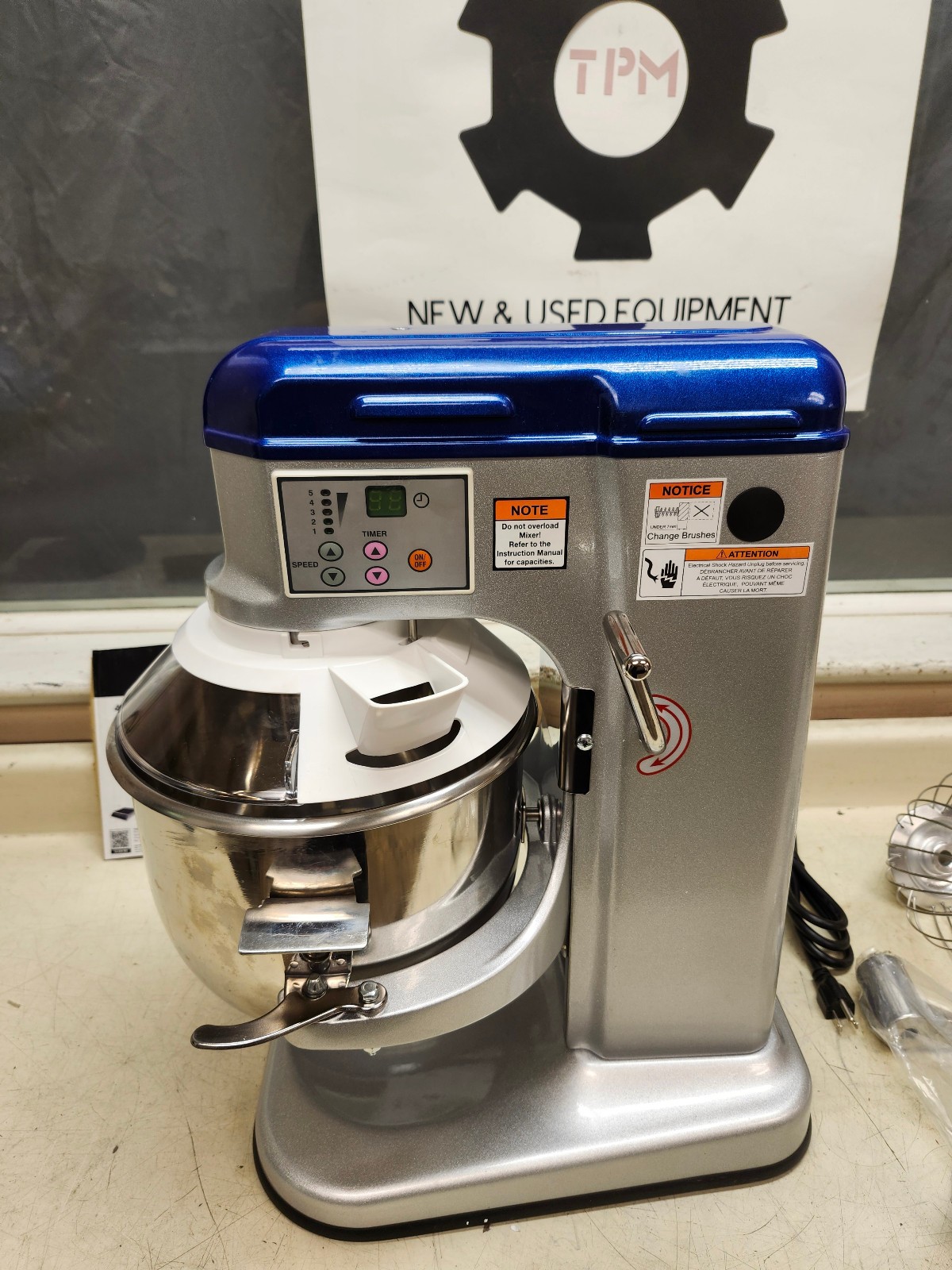 Vollrath 40756 10 Qt Bowl Lift Countertop Mixer with Guard & Accessories