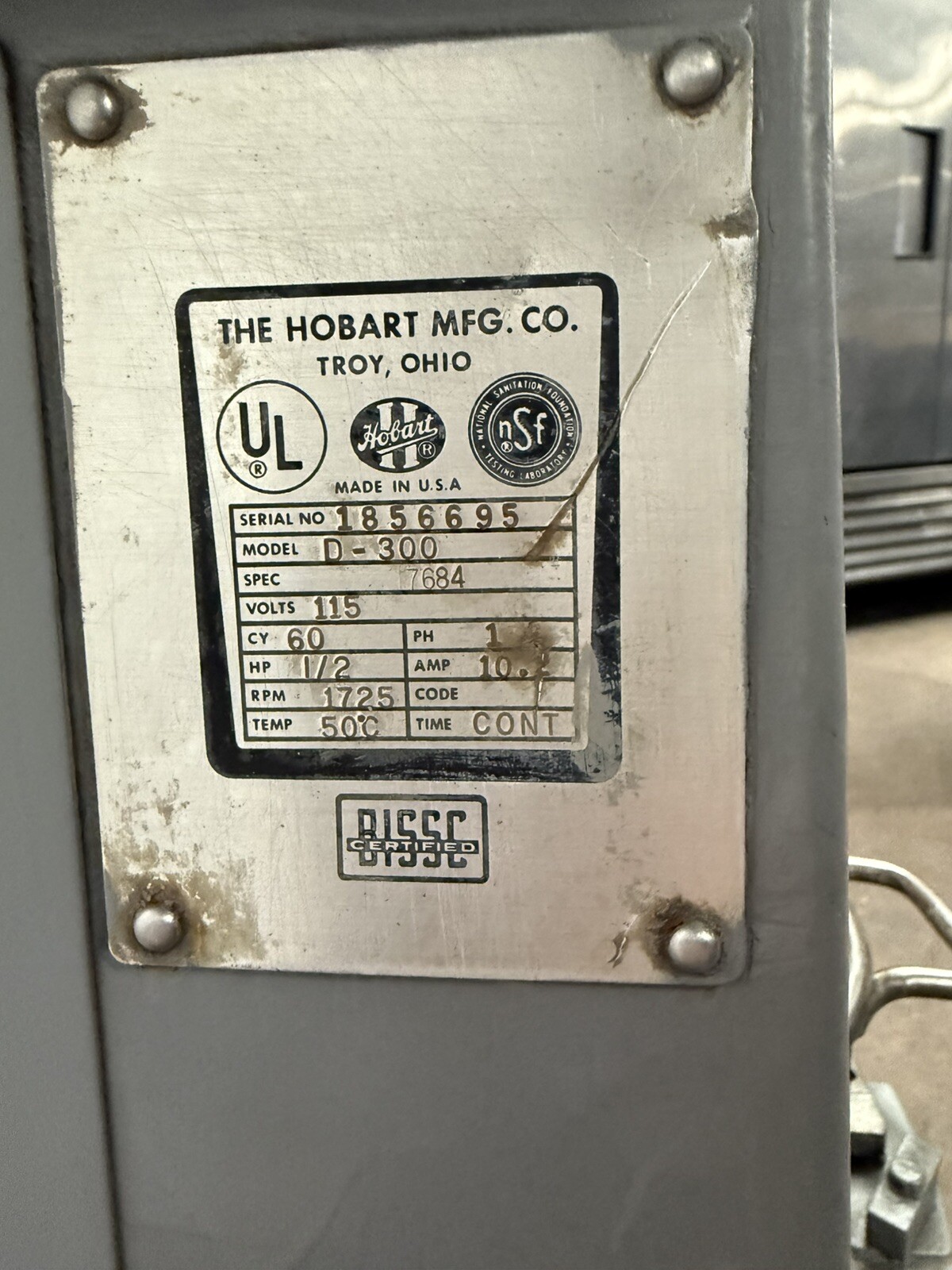 Hobart D300 -30 Qt Planetary Mixer