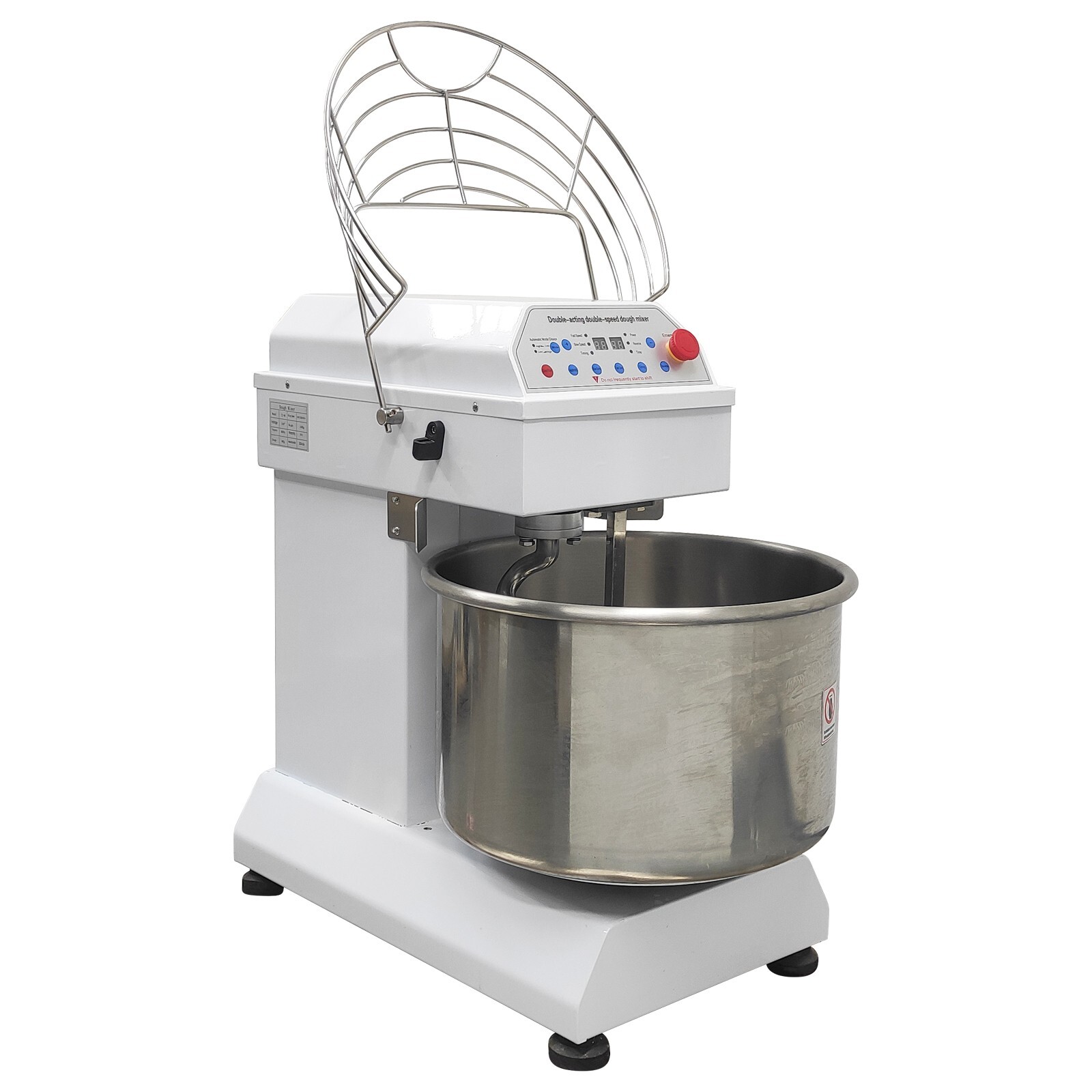 40QT Double-acting Double-speed Dough Mixer Commercial Dough Kneading Machine