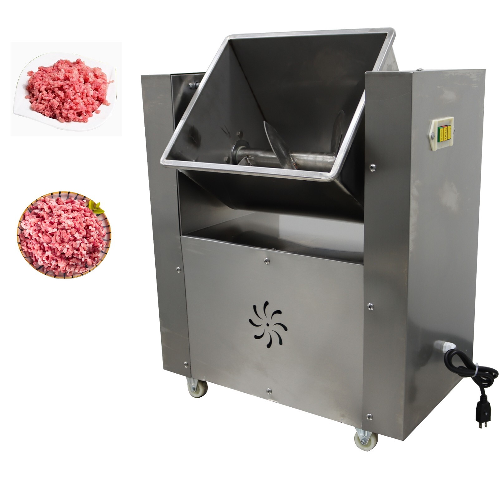 30L Electric Meat Mixer Commercial Tilt Tank Food Sausage Stirrer Blender 110V