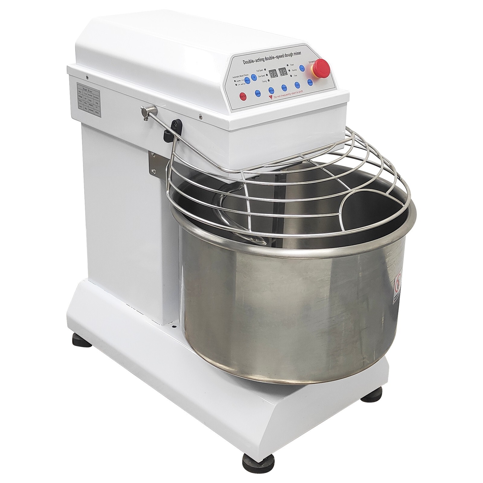 40QT Double-acting Double-speed Dough Mixer Commercial Dough Kneading Machine