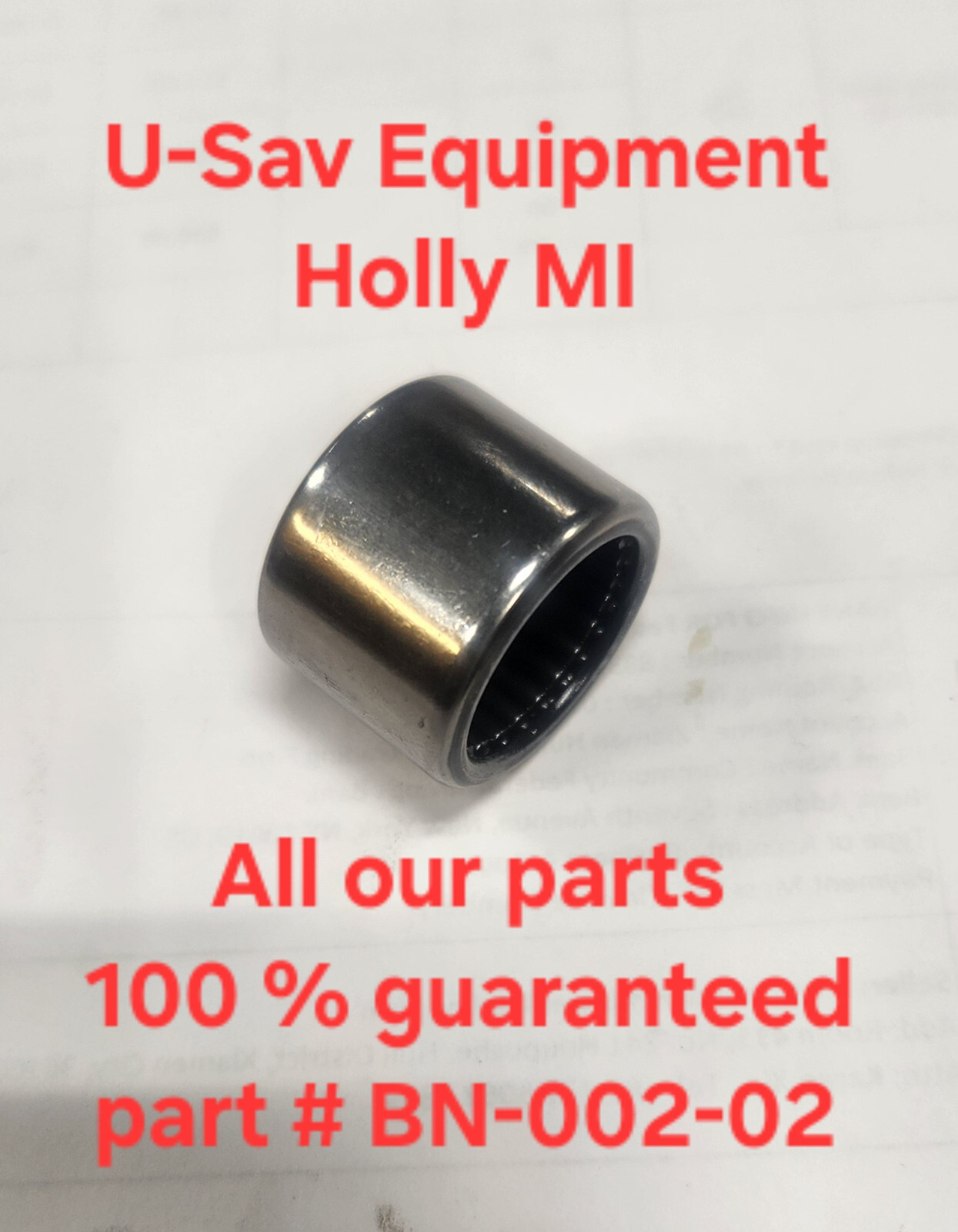 Hobart # BN-002-02 Needle Bearing for D300 mixer bottom for #2 shaft Free Ship