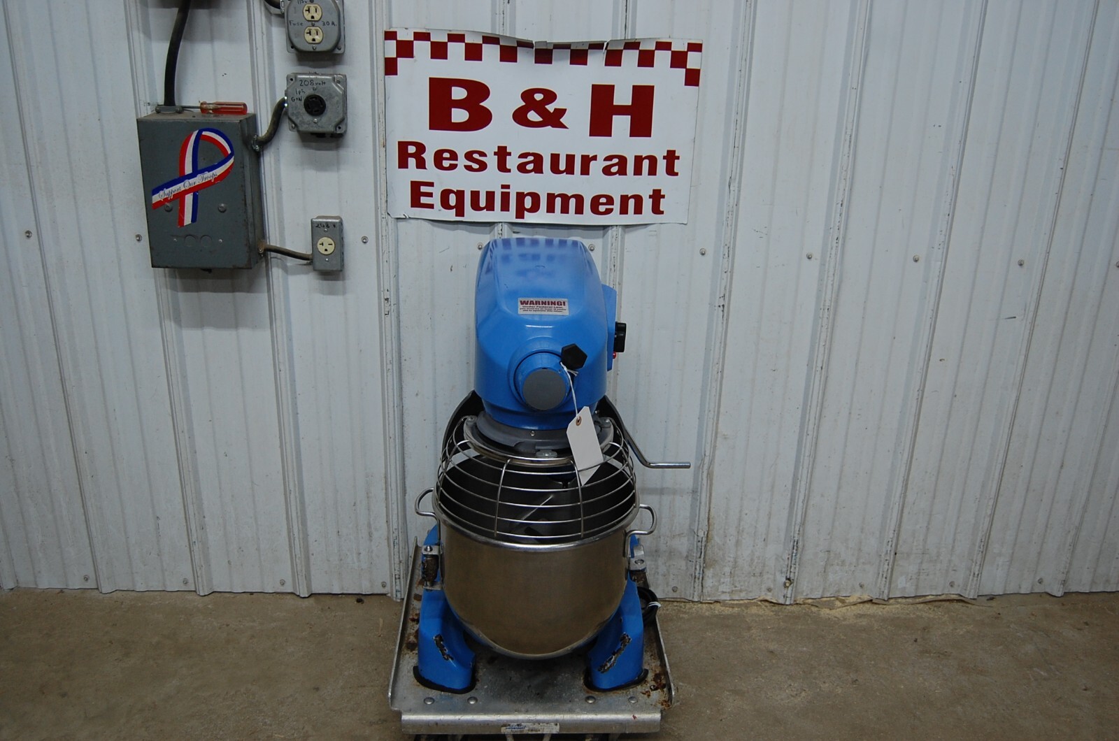 Hobart HL200 20 Qt Dough Mixer w/ Stainless Bowl, Guard, Dough Hook