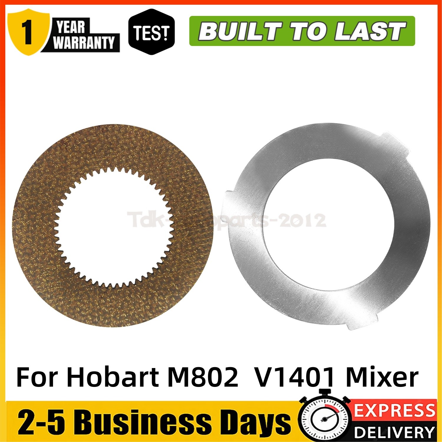 2PCS Inner Outer Clutch Disc 873117 064432 for Hobart Mixer M802 V1401 NEW