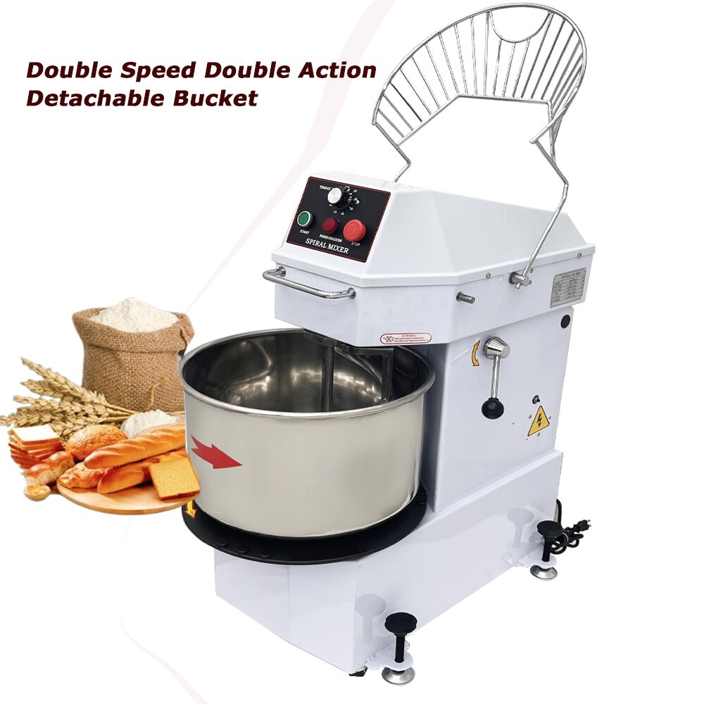 20QT Dough Mixer Flour Mixer Double Speed Double Action Dough Kneading Machine