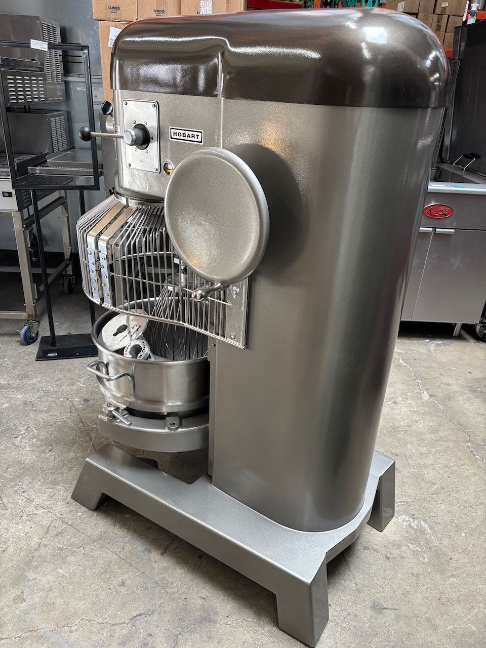 60 Quart Hobart H-600 Classic Mixer With Safety Cage Bowl Guard 208V 3 Ph 1.5 HP