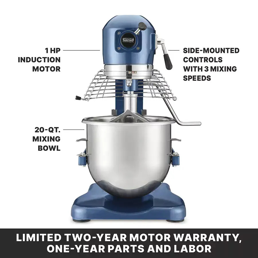 Waring WSM20L 20 Qt Luna Planetary Countertop Mixer