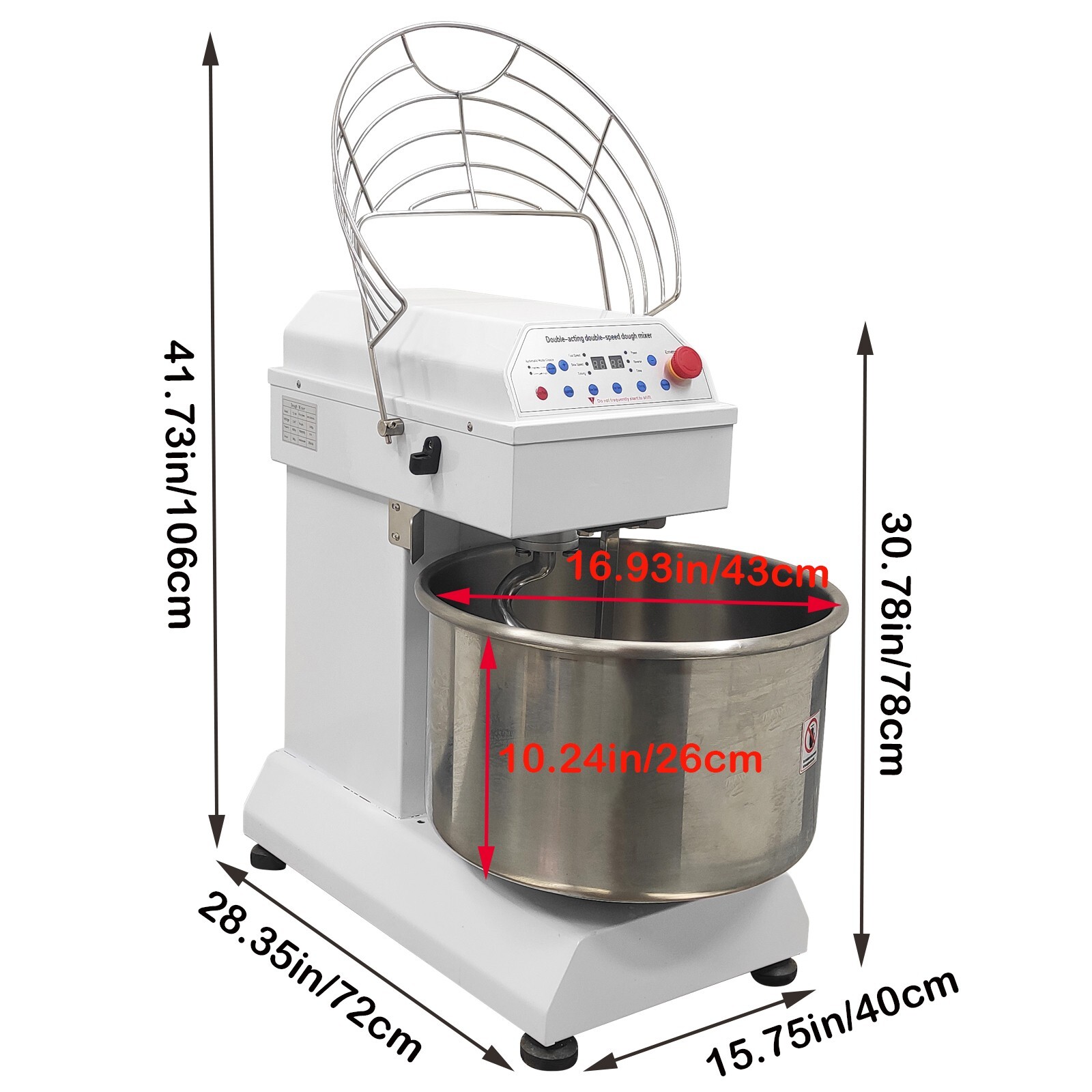 30L 110V Double-Acting Double-Speed Dough Mixer Microcomputer Model Flour-mixing