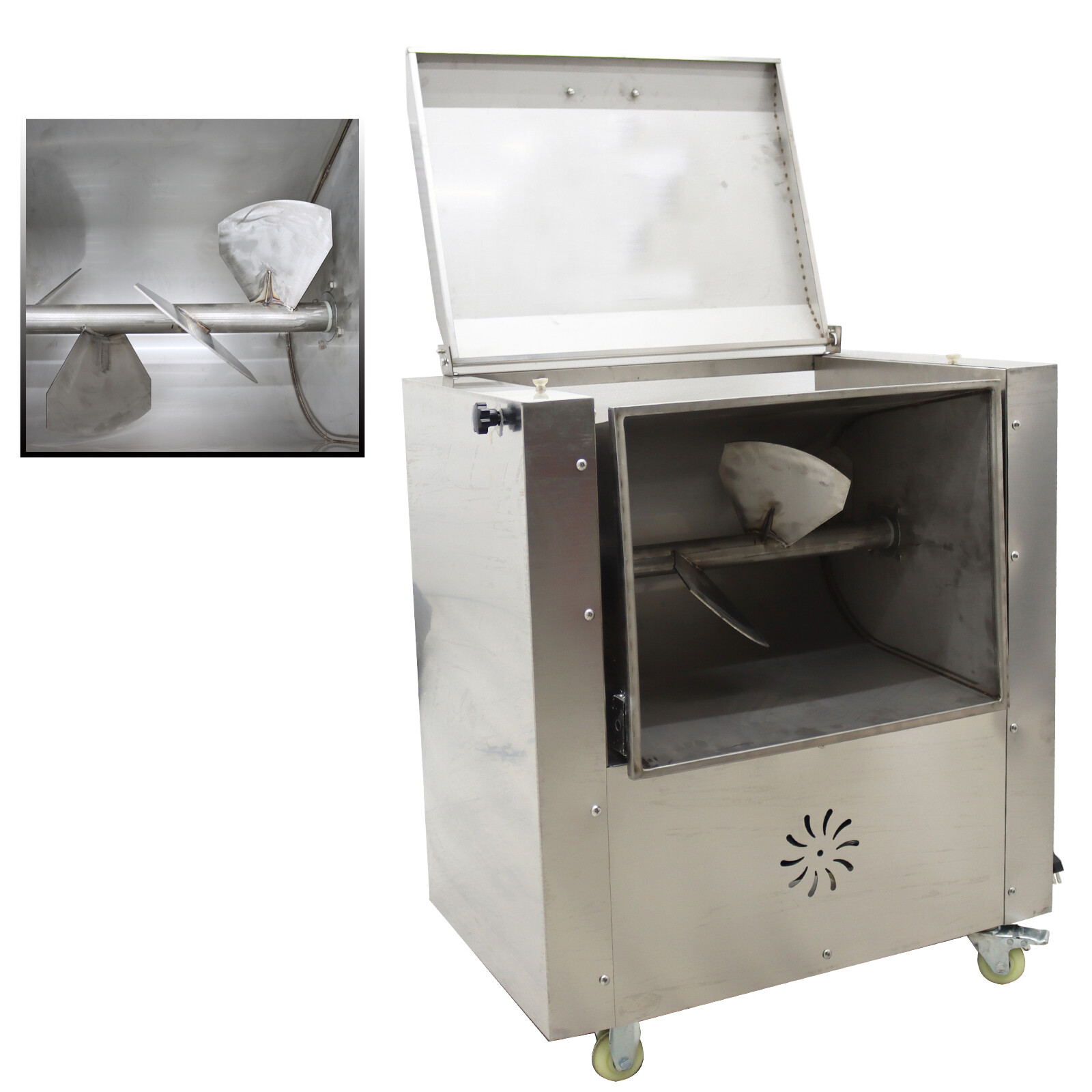 15.8 Gallon Electric Meat Mixer Commercial Meat Vegetable Stuffing Machine 110V