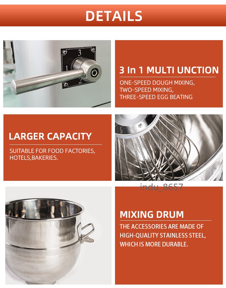 23L Multifunctional Mixer Dough Maker Egg Beater Mixer Machine food Mixer