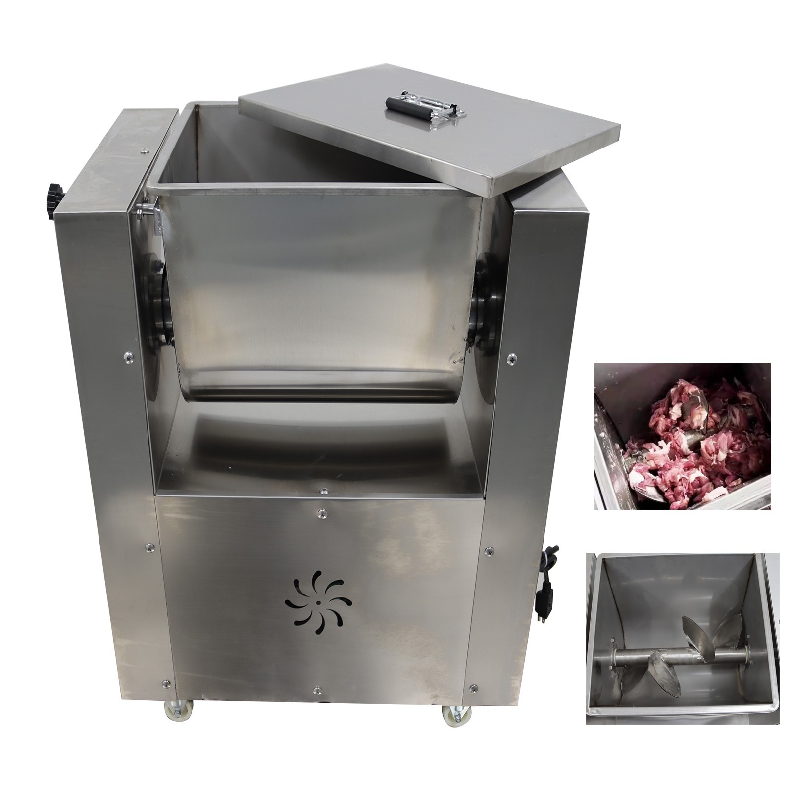 Electric Meat Mixer Stirrer Meat Vegetable Filling Mixing Machine 110V 30L 1.1KW