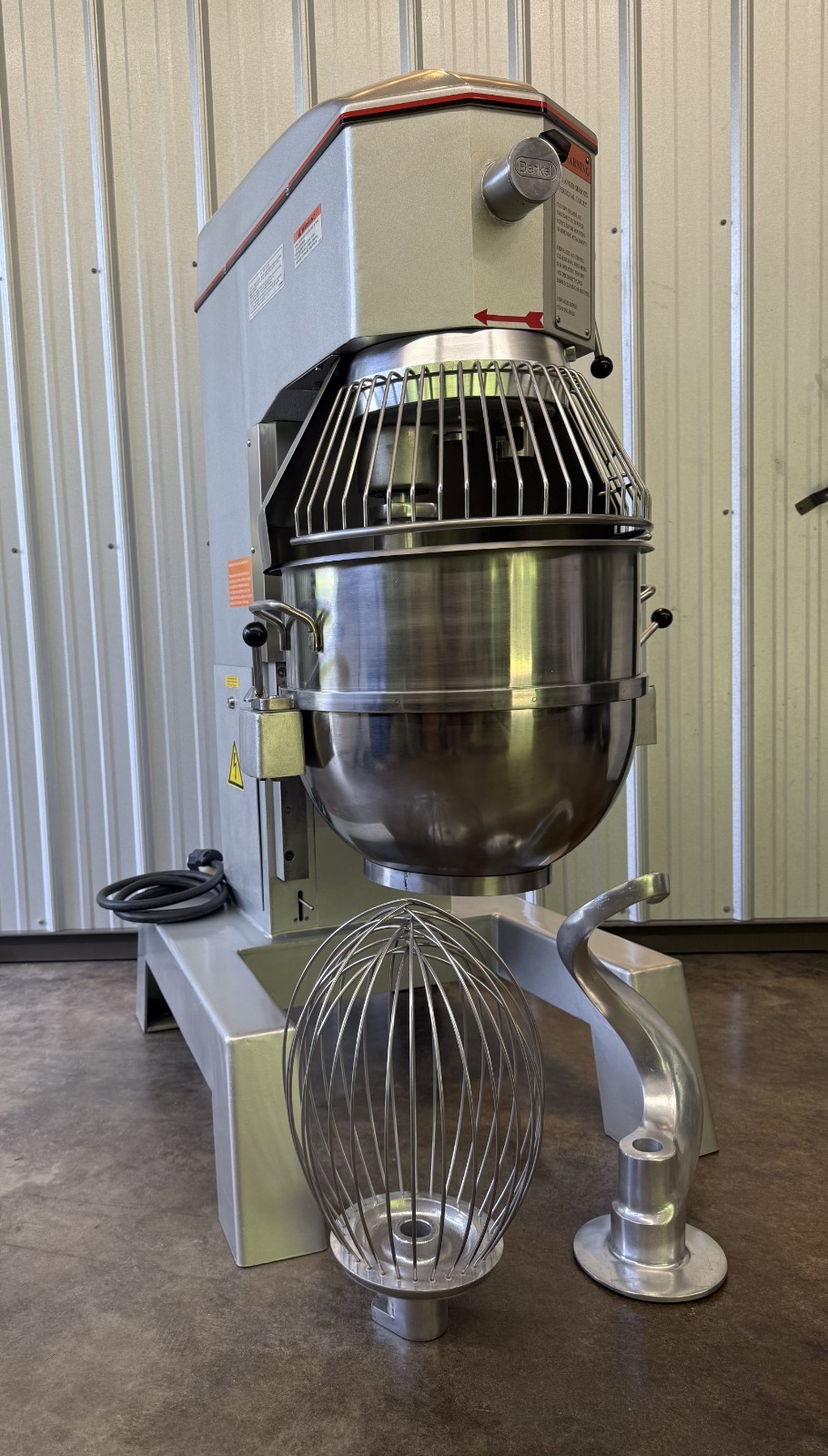 Berkel 60 Quart Bakery Mixer with 3 attachments