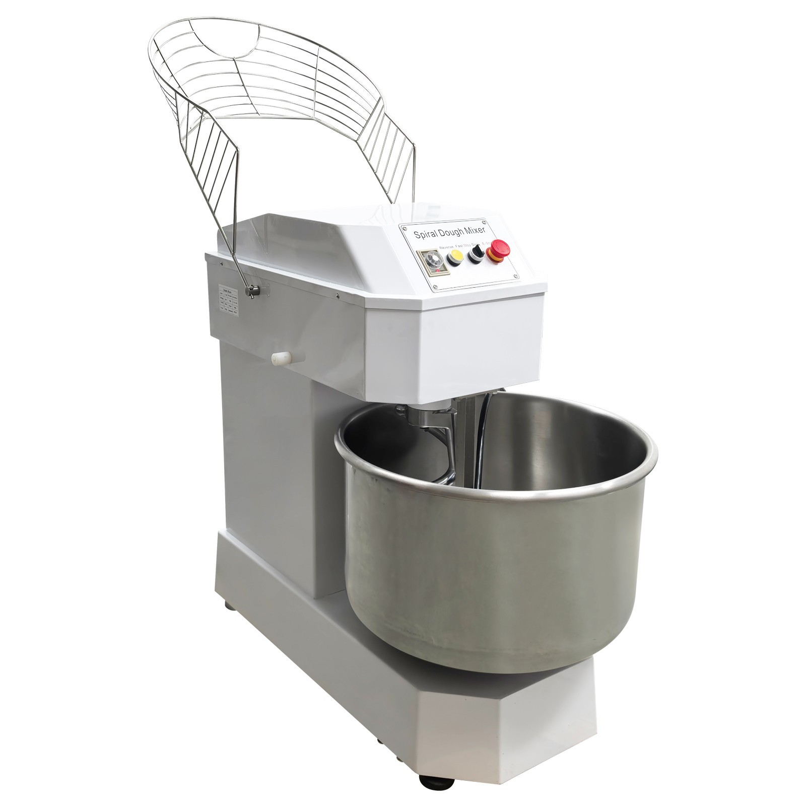 PreAsion® 220V Electric Spiral Dough Mixer 80QT Commercial Flour Mixer Machine
