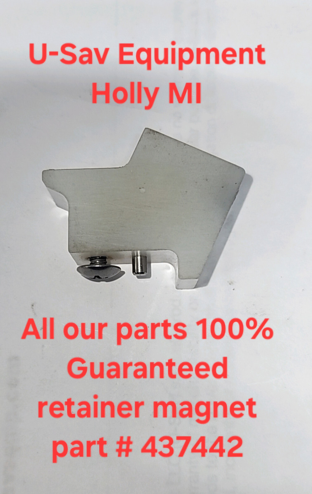 Hobart Guard Shoe Retainer magnet PT# 437442 All 60 80 140 qt classic and Legacy