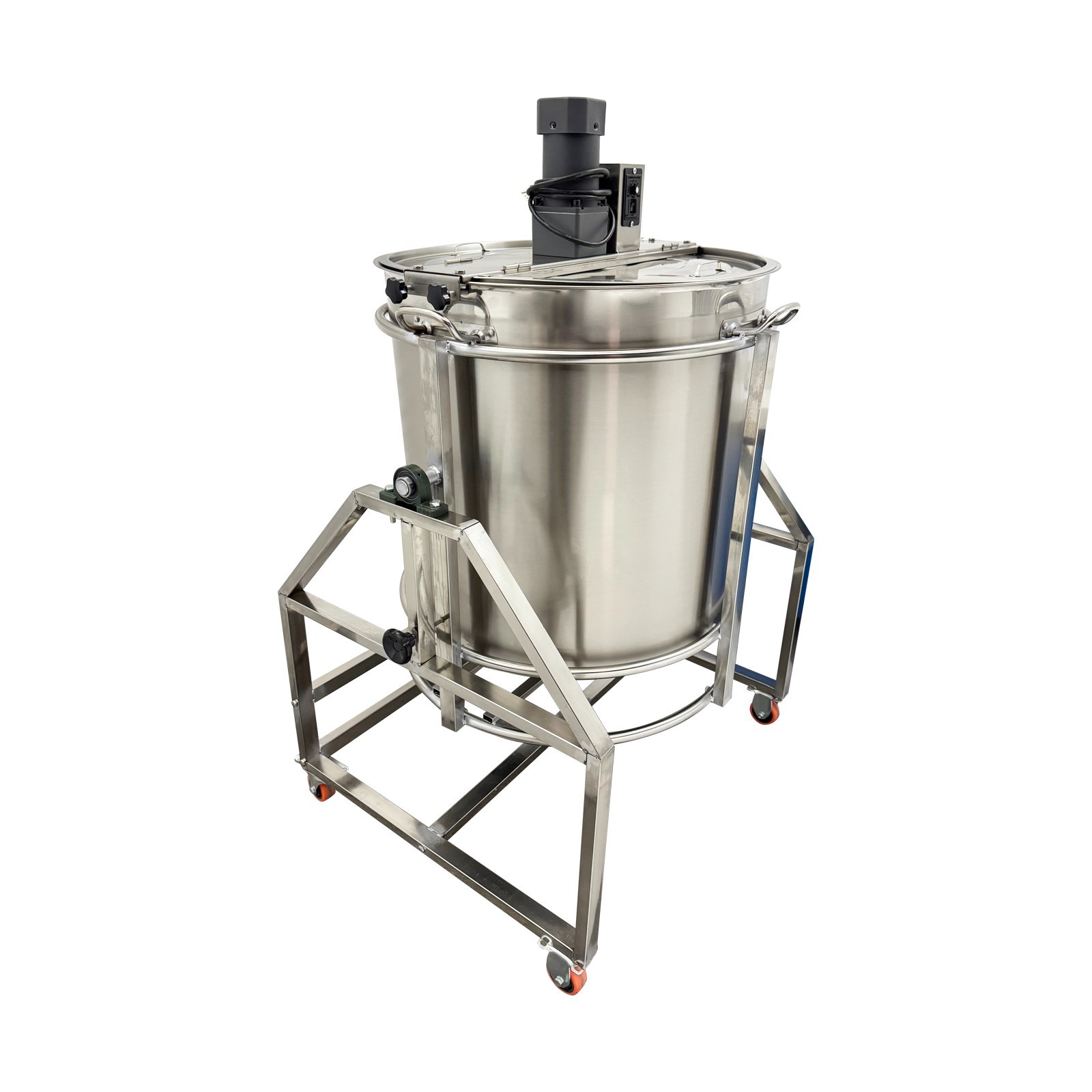 110V 50L Auto Stir-frying Natural Gas Heating Stirrer Stainless Steel Mixer