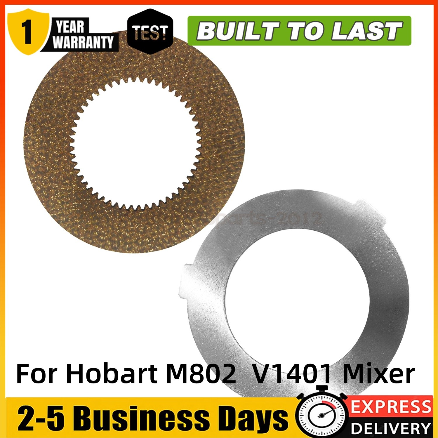 2PCS Inner Outer Clutch Disc 873117 064432 for Hobart Mixer M802 V1401 NEW