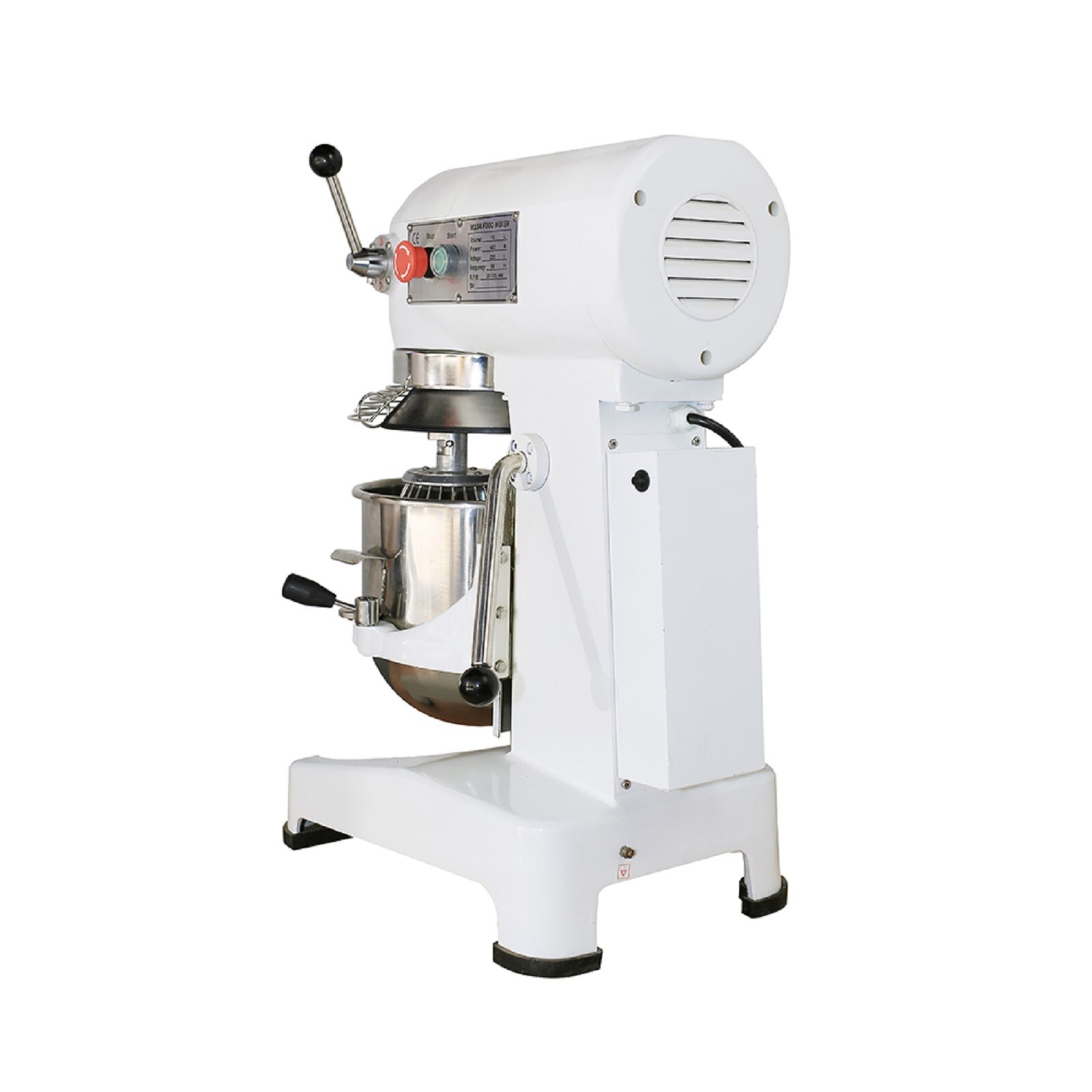 Hakka Commercial 10Qt Dough Food Mixer 500W 3 Speed Gear Driven Pizza Bakery