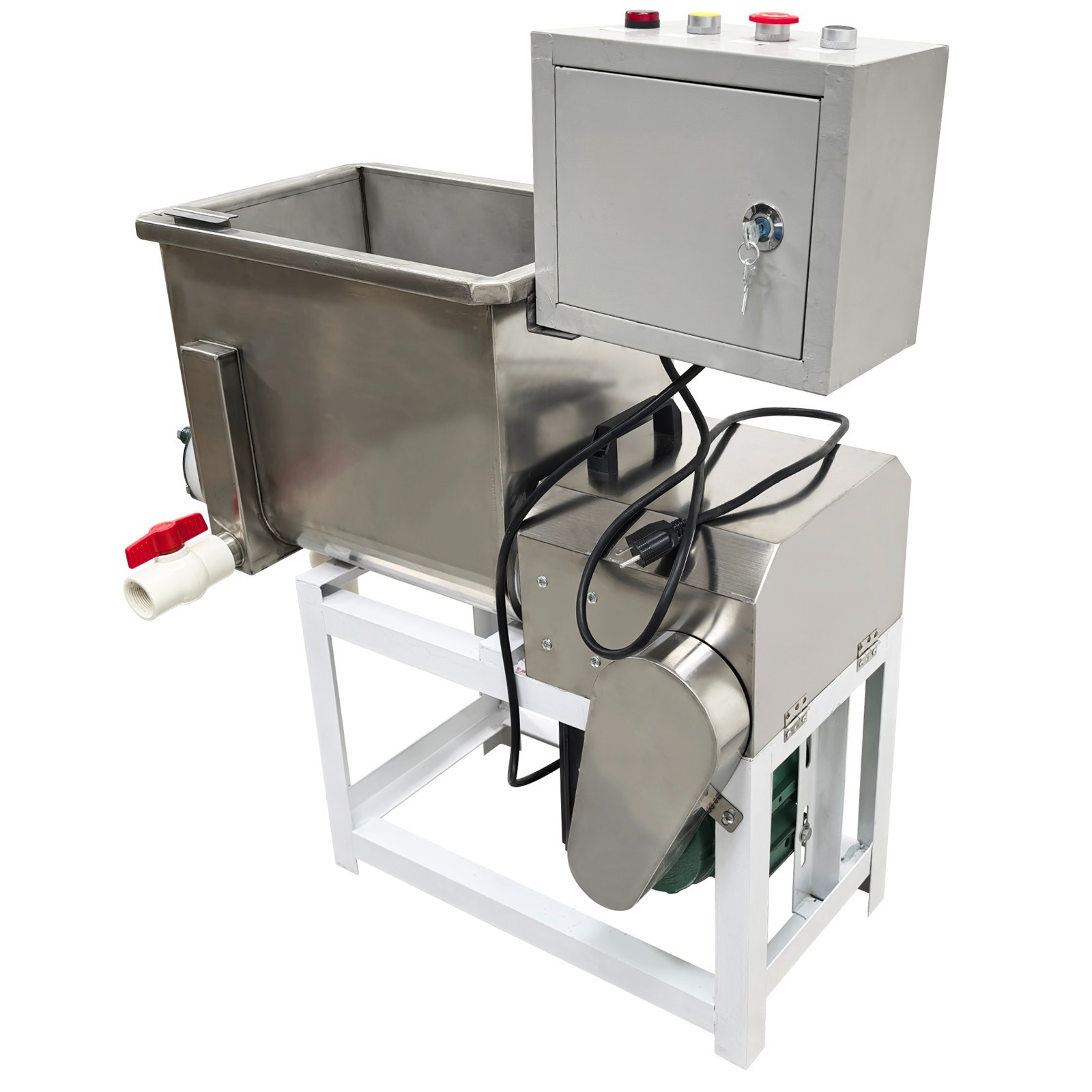 110V Electric Dual-spiral Cold Noodle Dough Mixing Gluten Washing Machine 15KG
