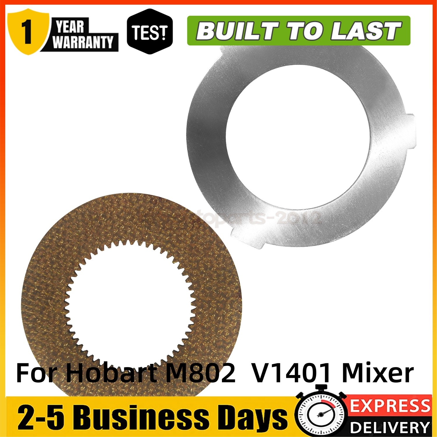 2PCS Inner Outer Clutch Disc 873117 064432 for Hobart Mixer M802 V1401 NEW