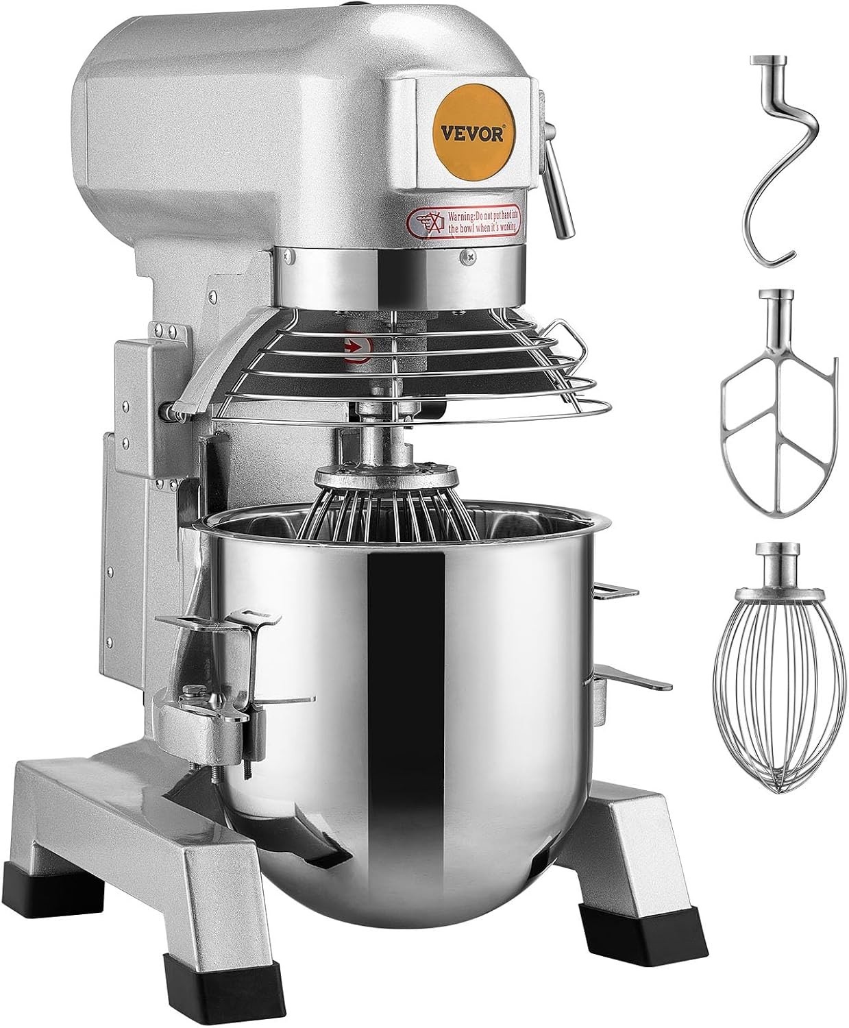 Versatile 15Qt Stand Mixer with Timer: Perfect for Bakeries & Restaurants
