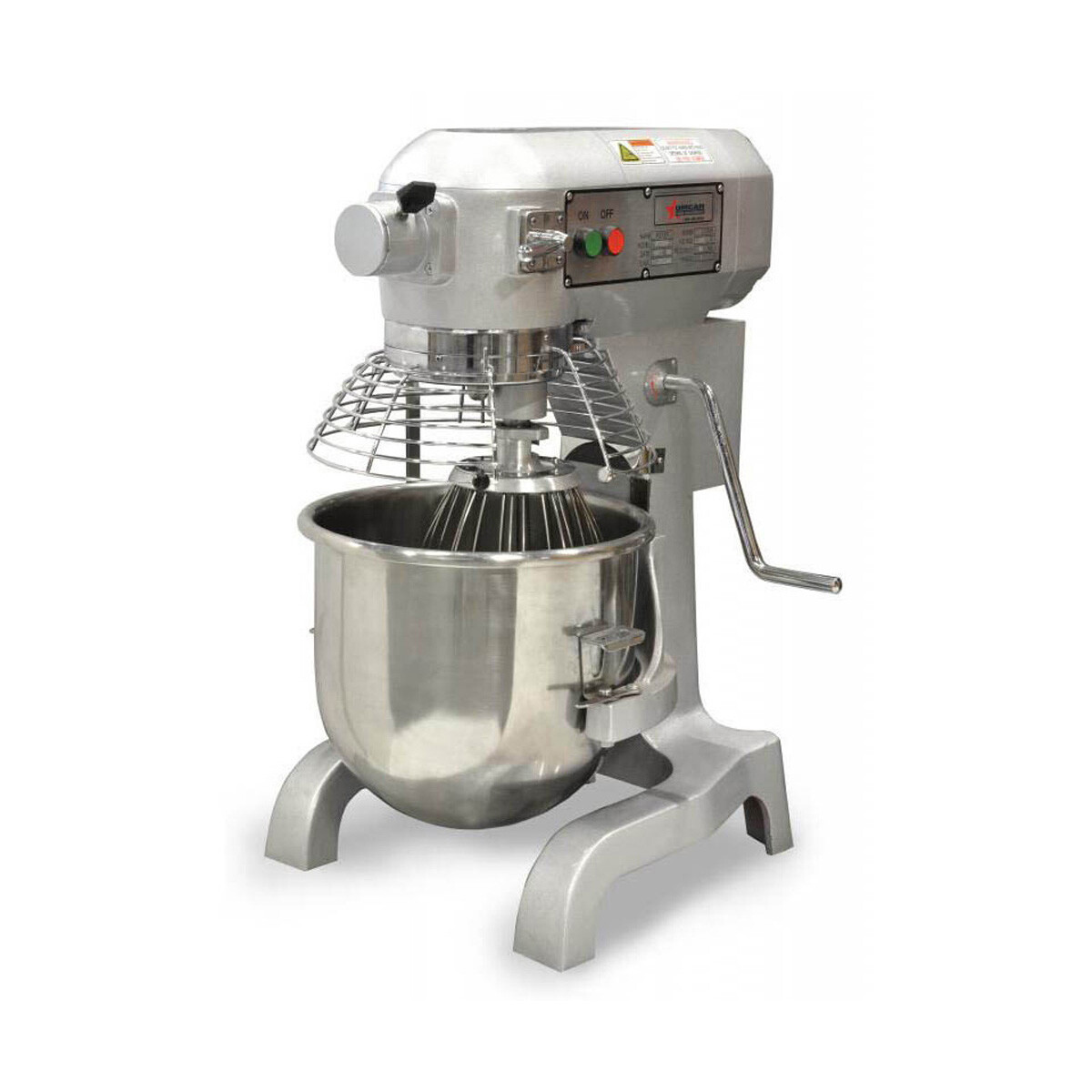 Omcan USA 20441 Countertop 20-Qt Planetary Mixer with Guard, #12 Hub, 3-Speed…