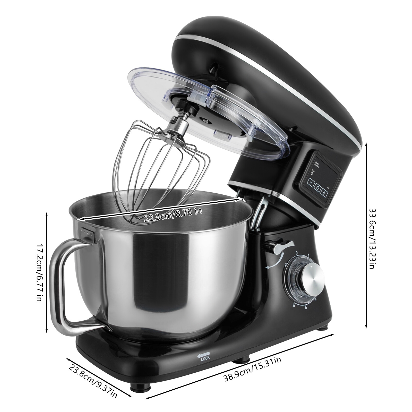 Stand Mixer 6.5 Quart Commercial Dough Mixer Cake Mixer Kitchen Mixer 1350W SALE