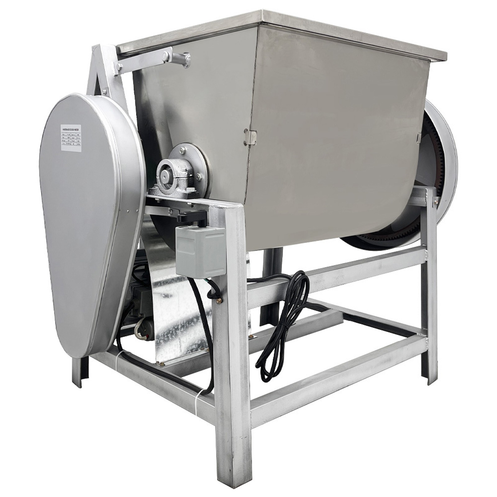 50kg/110lbs Commercial Dough Mixer 110V Dough Kneading Machine without Plug