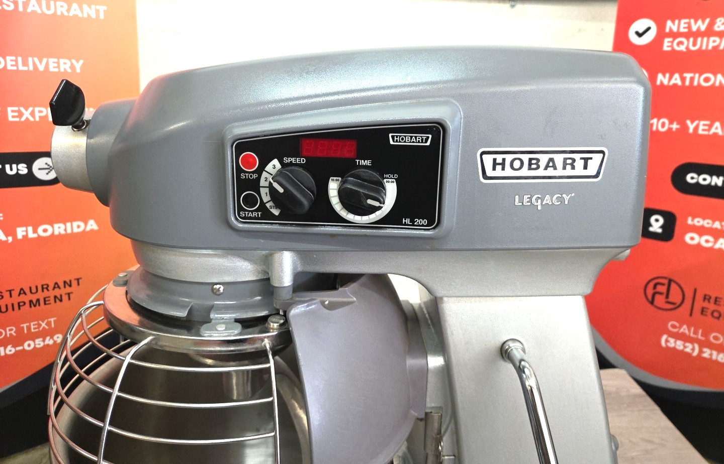 HOBART HL200 20 Quart Mixer With NEW HOOK/BOWL – 1PH – Watch Running Video!
