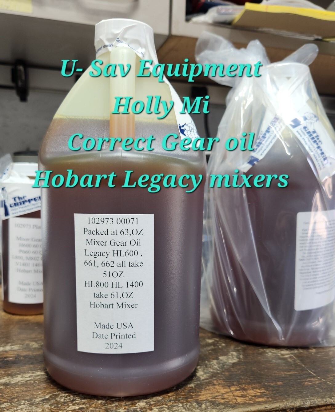 Hobart Mixer Oil HL800/1400 Transmission Oil Direct Replacement