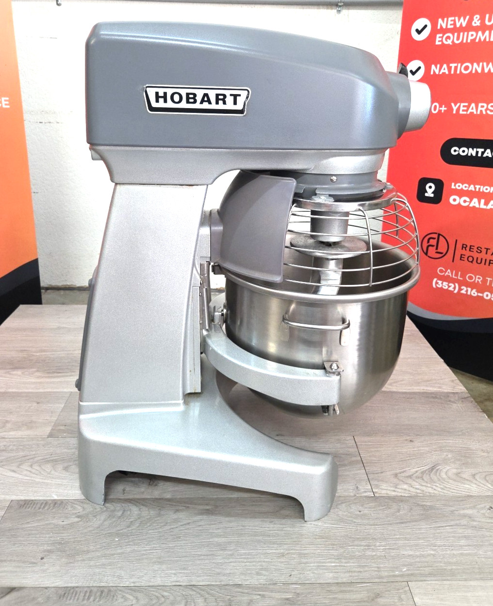 HOBART HL200 20 Quart Mixer With NEW HOOK/BOWL – 1PH – Watch Running Video!