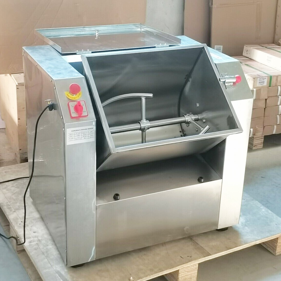 50QT Dough Mixer Mixing Machine Flour Mixer Dough Kneading Machine with Knife US