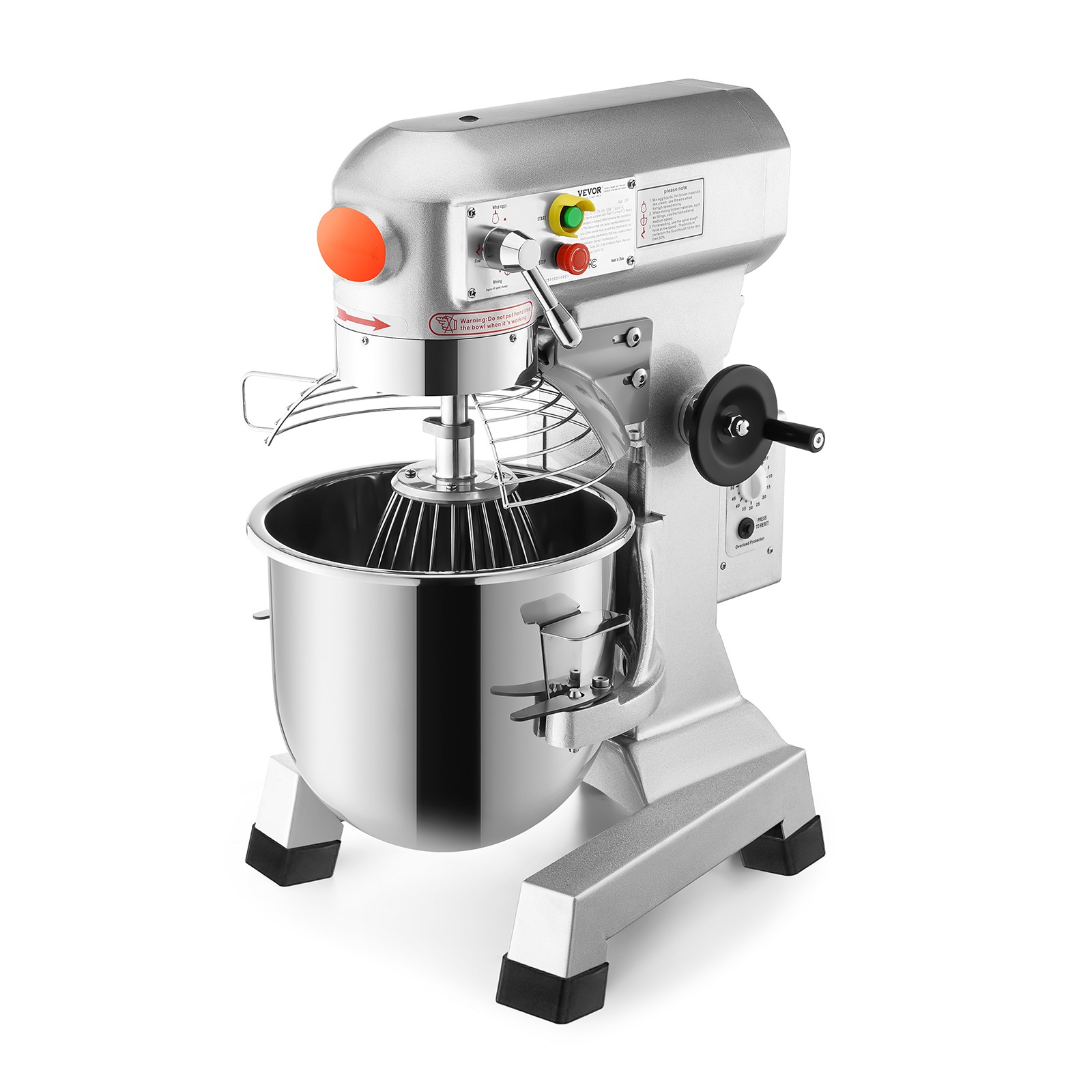 Commercial Electric Food Mixer 20Qt Stand Machine Dough Mixer 3 Speeds 750W