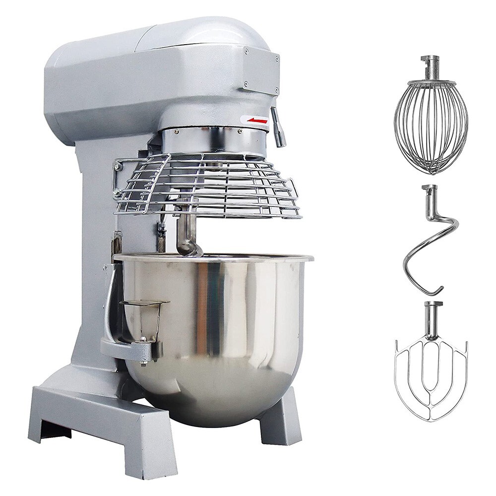 20L Commercial Dough Mixer 110V Electric Food Mixer Machine 3 Speeds Restaurants