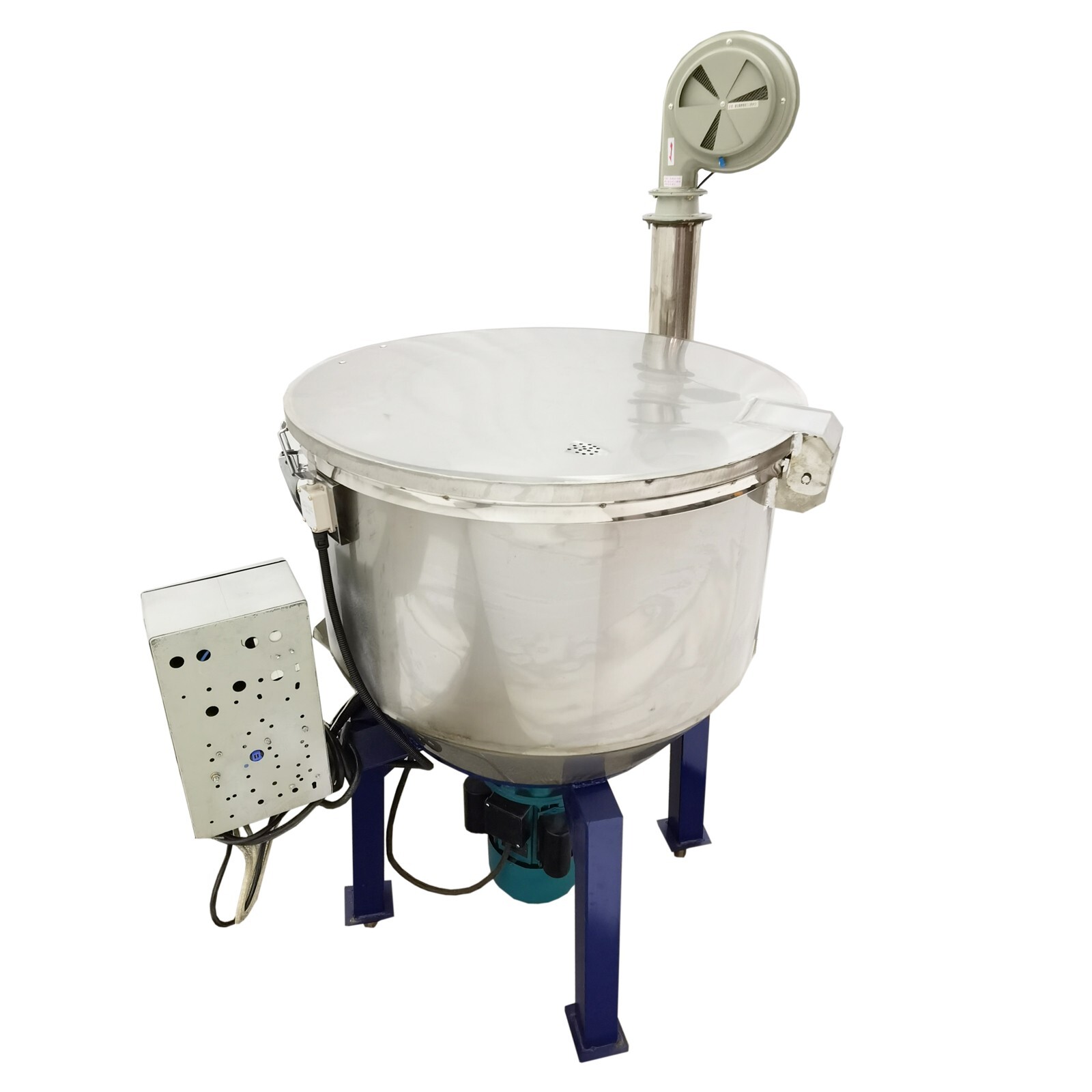 220V 4kw 220LB Vertical Color Mixer with 5.2kw Hot Air Drier 0-212℉ Stainless
