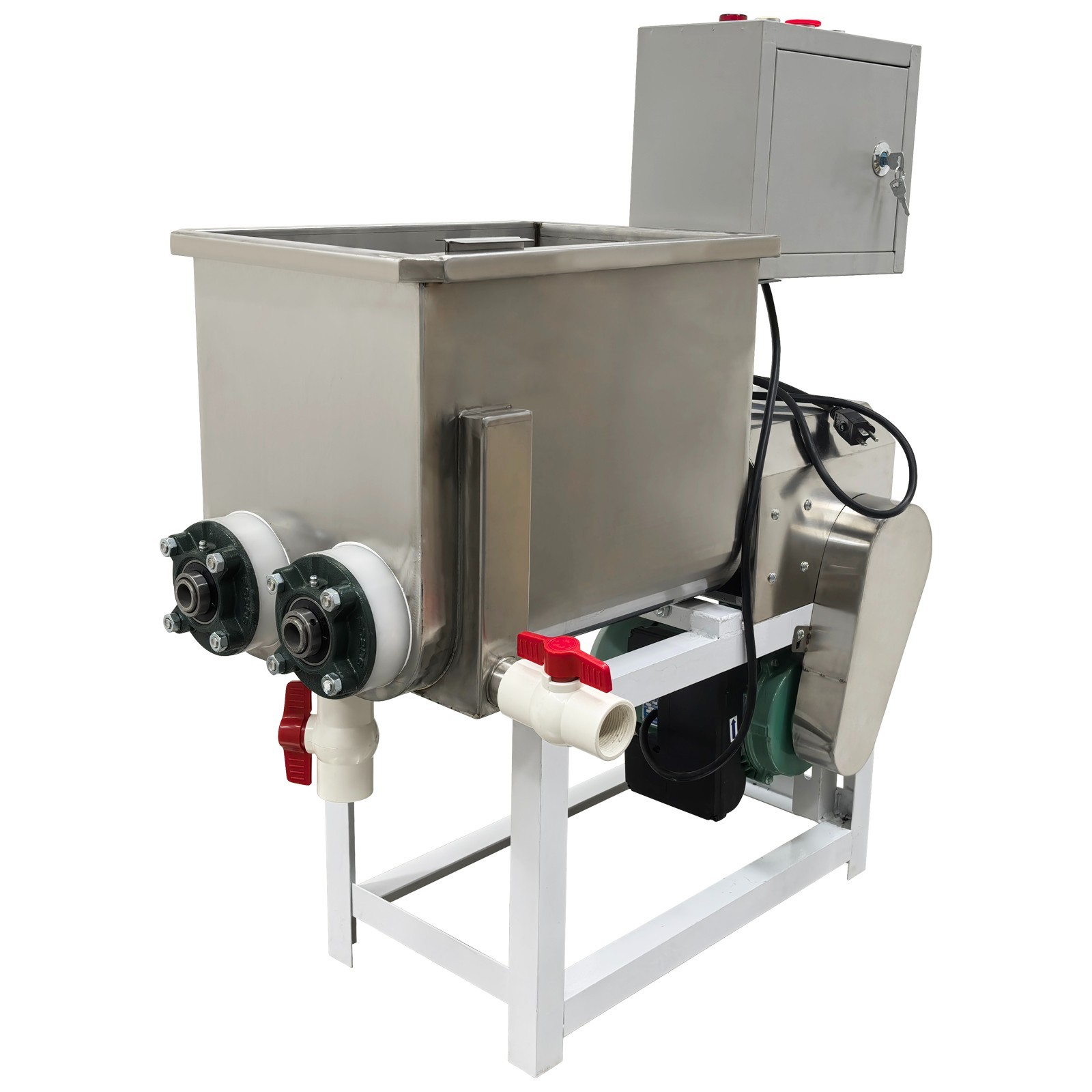 110V Electric Dual-spiral Cold Noodle Dough Mixing Gluten Washing Machine 15KG