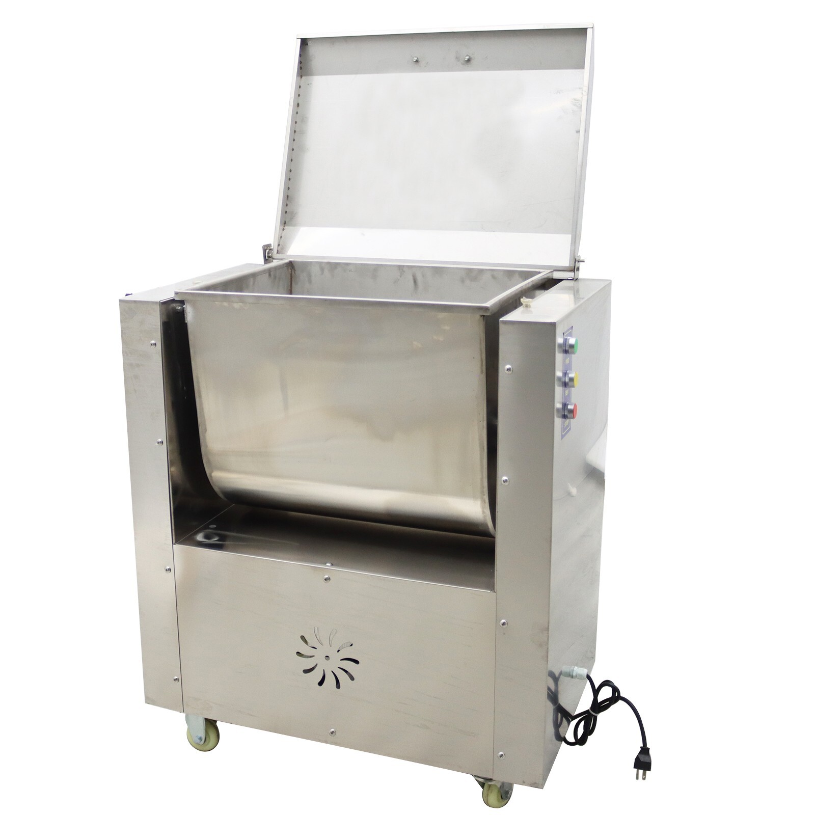 110V Electric Commercial Meat Vegetable Mixer Stuffing Mixer Tilt Tank 15.8Gal