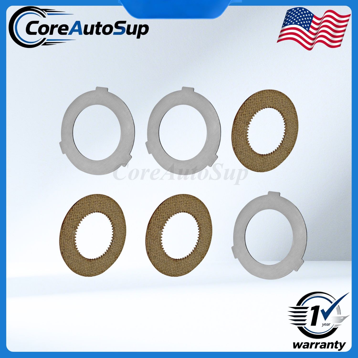 For Hobart Mixer M802 & V1401 873117 064432 6PCS Inner+Outer Clutch Disc Kit