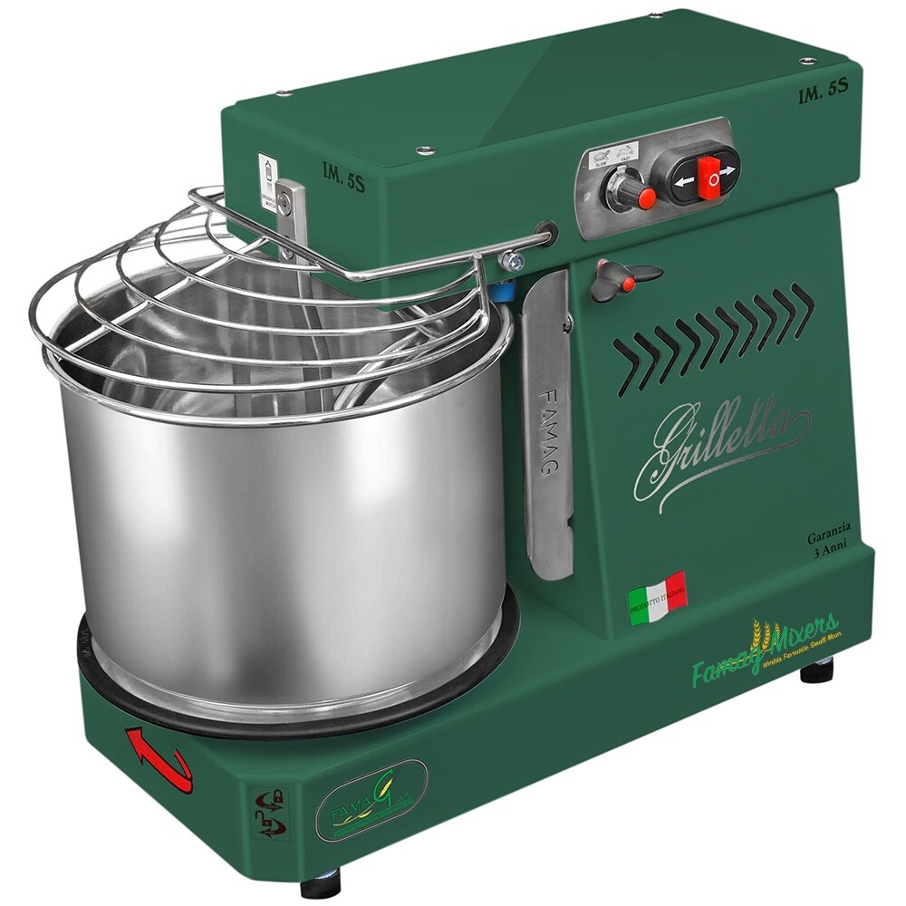 Famag Spiral Mixer IM5 (5KG) Removable Bowl 10 Speed (HH) Bonus Cover – Emerald